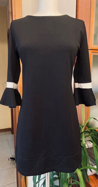 Abito corto nero Made in Italy