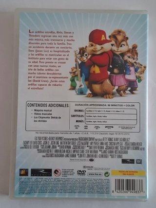 Alvin y las Ardillas 2 DVD (Español)