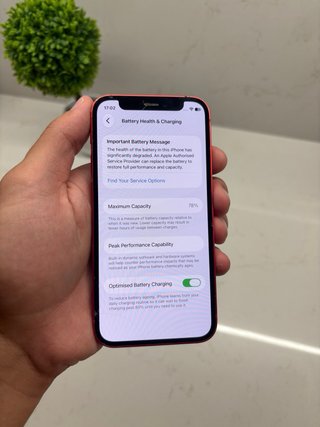 iPhone 12 Mini 64GB Red Product Usado Grade C+