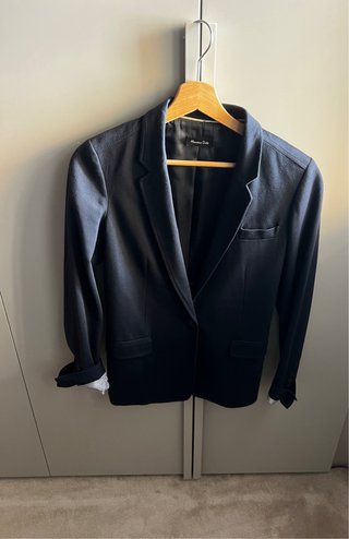 Blazer Massimo Dutti Azul Marino Talla 38