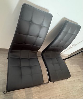 Juego de 4 sillas de comedor grises