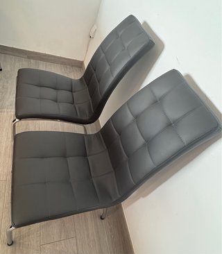 Juego de 4 sillas de comedor grises