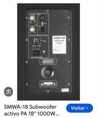 Subwoofer Skytec SMWA18 autoamplificado
