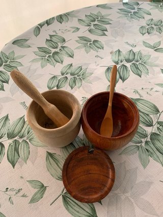 Lote rústico utensilios de cocina (madera y bambú)