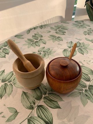 Lote rústico utensilios de cocina (madera y bambú)