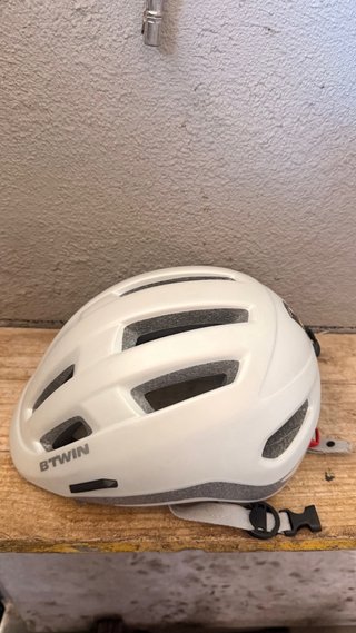 Casco de Bicicleta Btwin Blanco