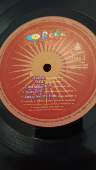 Vinilo LP Olé Olé - Al Descubierto (1992) NM / NM