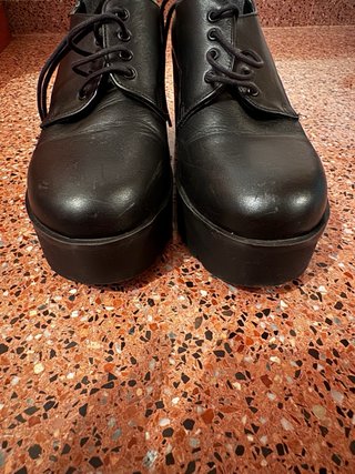 Tacones con plataforma negros