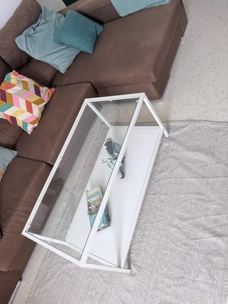 Mesa de centro auxiliar blanca