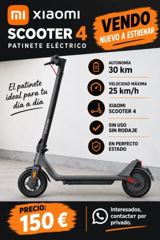 Patinete Eléctrico Xiaomi Scooter 4