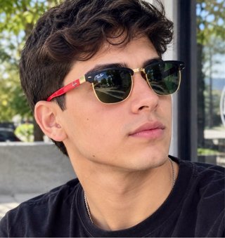 Gafas Ray-Ban Ferrari Negras Rojas