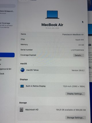 MacBook Air 13” M4 1Tb 24gb 2025