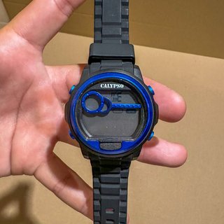 Reloj Calypso K5667/3 digital azul y negro
