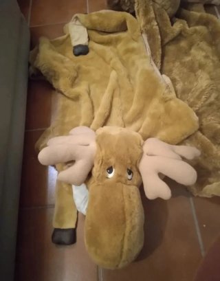 2 Alfombras IKEA con forma de alce