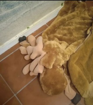 2 Alfombras IKEA con forma de alce