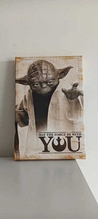 Lienzo Star Wars Yoda May the Force