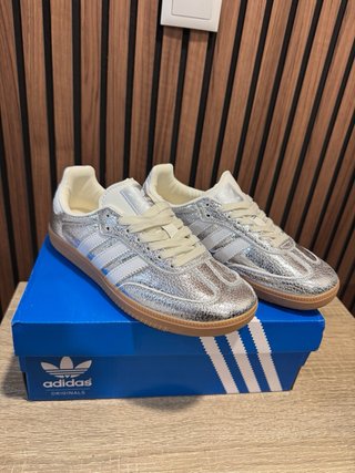 Adidas Samba Prateados Originais