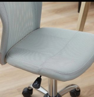 Silla de oficina ergonómica gris