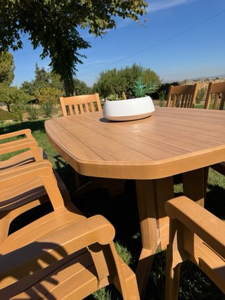 Conjunto jardín Grosfillex: Mesa y 8 sillones