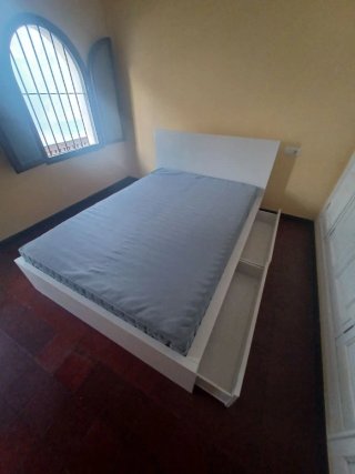 Estructura Cama IKEA MALM Blanca con Cajones
