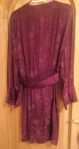 Vestido Mini Jacquard con cinturón Zara