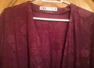Vestido Mini Jacquard con cinturón Zara
