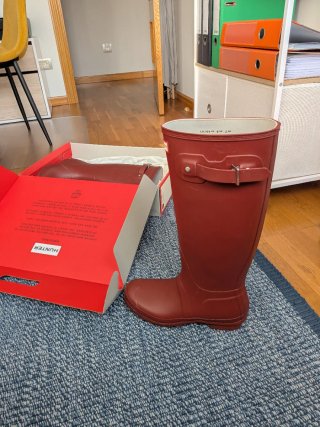 Botas de agua Hunter granate talla 40/41 UK 7