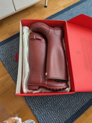 Botas de agua Hunter granate talla 40/41 UK 7