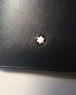 Cartera Montblanc 3 cuerpos Piel Negra