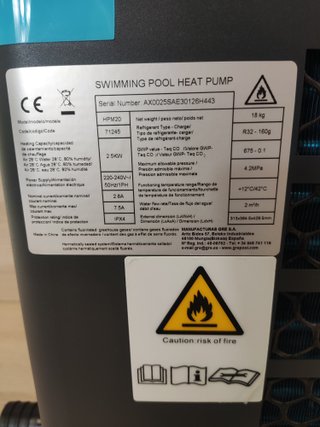 GRE Mini Bomba de Calor | Calentador para piscina