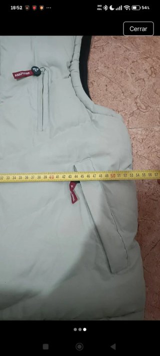 Chaleco de invierno Anapurna gris y negro