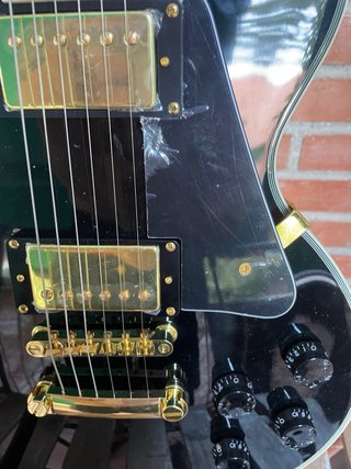 Guitarra Eléctrica Les Paul Custom Negra