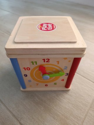 Cubo de Actividades de Madera para Bebé