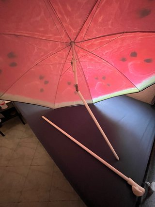 Parasol de Playa Grande Diseño Sandía
