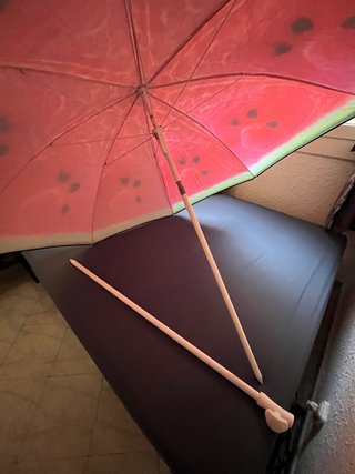 Parasol de Playa Grande Diseño Sandía