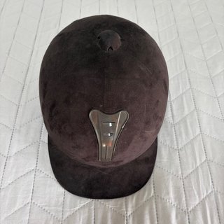 Casco de equitación marrón