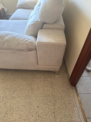 Sofá Cama Beige Tela