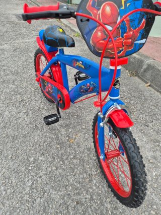 Bicicleta Spiderman 16 pulgadas niño