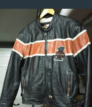 Cazadora de Cuero Harley-Davidson talla XL