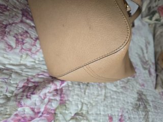 Bolso Michael Kors Beige y Dorado