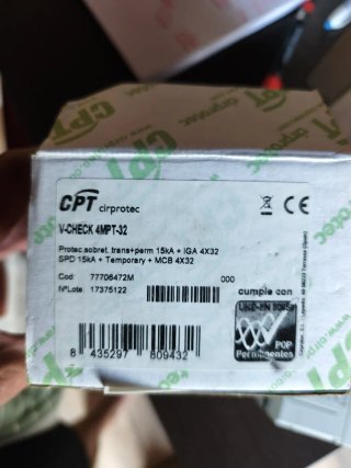 Protector sobretensiones CPT V-CHECK 4MPT