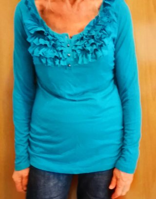 Maglia donna con rouches