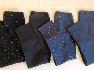 4 Leggings Niña TEX (Primark) Talla 5-6