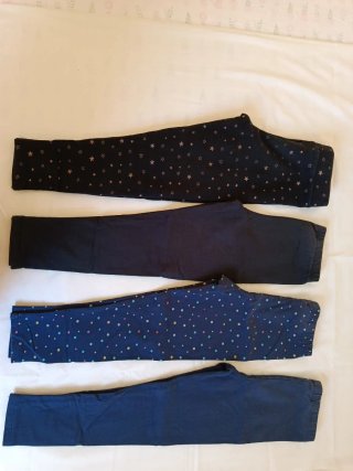 4 Leggings Niña TEX (Primark) Talla 5-6
