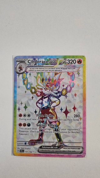 Carta Pokémon Cinderace EX 157/142 Tera
