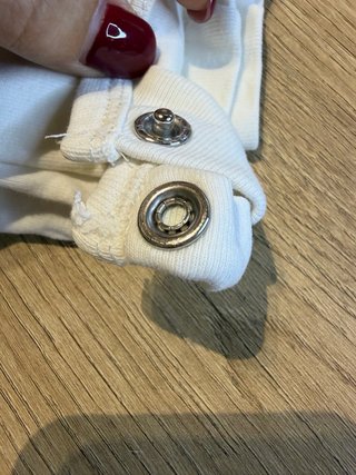 Camiseta bebé manga larga H&M blanca