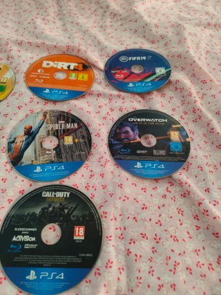 Lote 7 juegos PS4 Dragon Ball, Spider-Man, COD