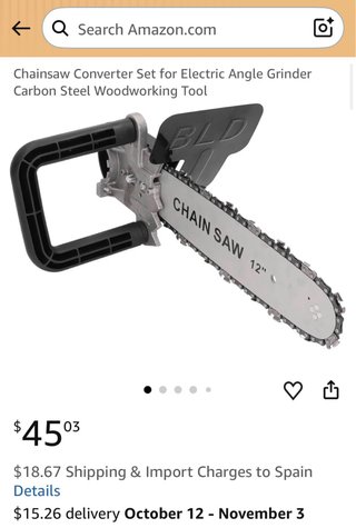 Adaptador de Amoladora a Motosierra 12