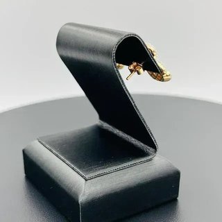 Pendientes Oso Circonitas Blanco 18K