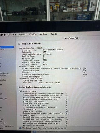 MacBook Pro 13” 2019 i5 8GB RAM 128GB SSD